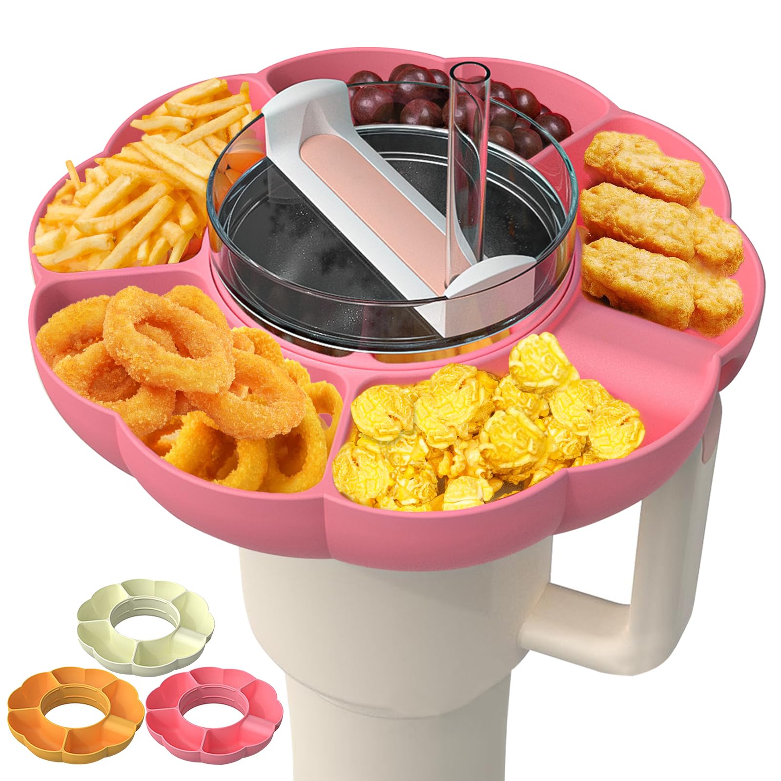 Food Platter Snacks - Plateaux de snack réutilisables en silicone,