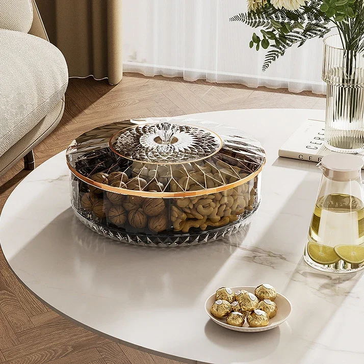 Food Platter Snacks - Boîte de rangement de collations rotative,