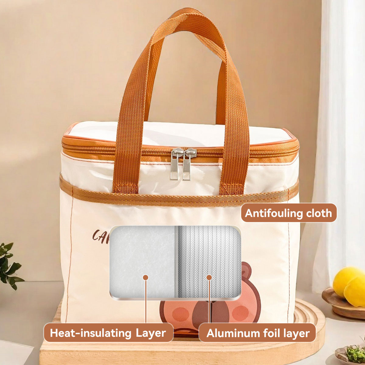Sac à déjeuner isolé Capybara  - Food Xxl avis et prix