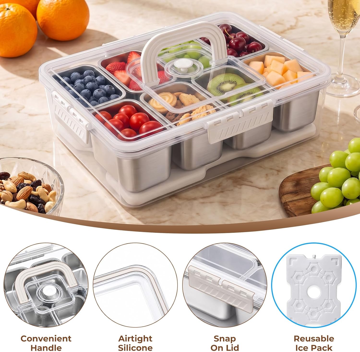 Boîte à collation avec compart - Food Platter Snacks avis et prix