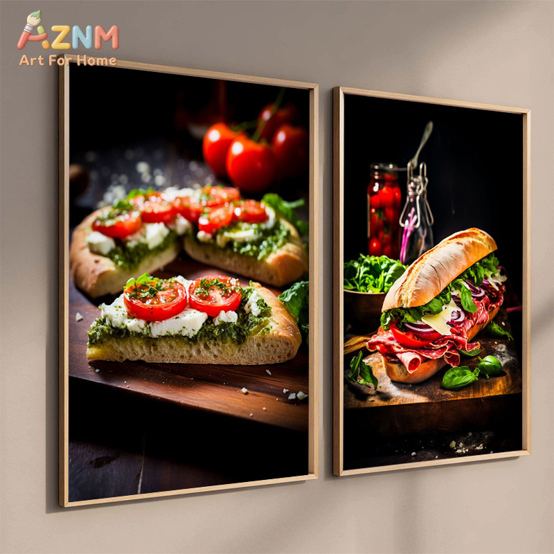 Affiche sur toile AZNM sur le  - Food Platter Snacks avis et prix