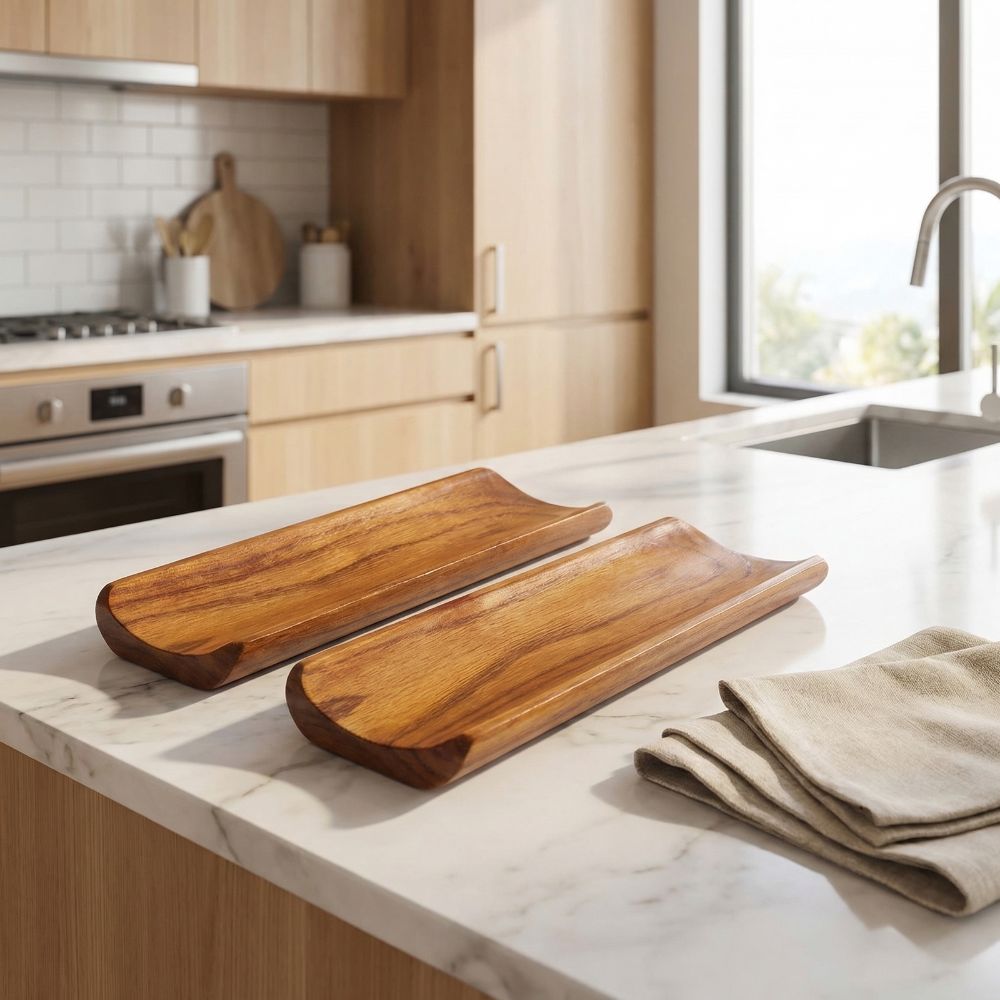 2 assiettes de service en bois - Food Platter Snacks avis et prix